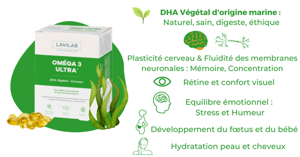 complément alimentaire oméga 3 dha végétal